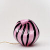 Wave lamp, Pink with Black Stripes